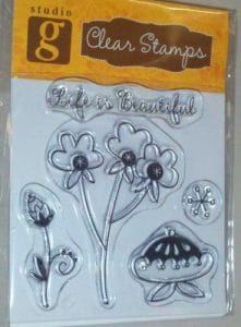 Studio G Floral Mini Stamp 3 Clear Stamps