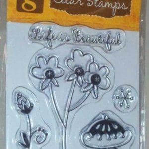 Studio G Floral Mini Stamp 3 Clear Stamps