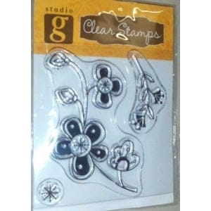Studio G Floral Mini Stamp 5 Clear Stamps