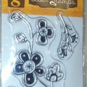 Studio G Floral Mini Stamp 5 Clear Stamps