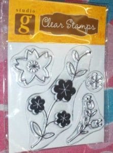 Studio G Floral Mini Stamp 6 Clear Stamps