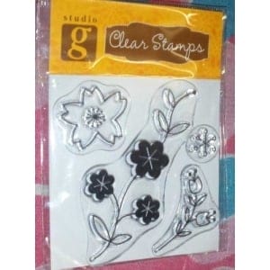 Studio G Floral Mini Stamp 6 Clear Stamps