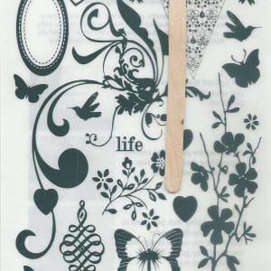Rub-on Transfers & Tool - Floral Design 1