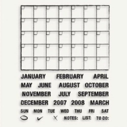 7gypsies A Year in the Life Clear Stamps Calendar 7gypsies A Year in the Life Clear Stamps