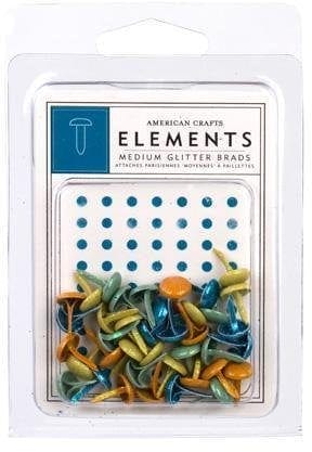 American Crafts Confetti Medium Glitter Brads