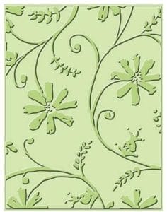 Cuttlebug Embossing Folder Stylized Flowers