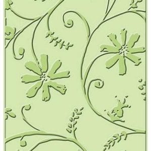 Cuttlebug Embossing Folder Stylized Flowers