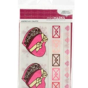 American Crafts Mini Marks Love Story Accents Rub-on Transfers Booklet & Tool