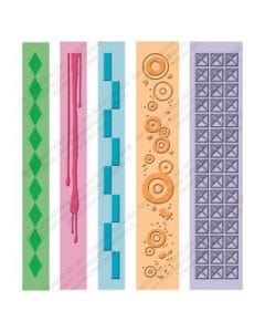 Cuttlebug Pop Culture border embossing Strips