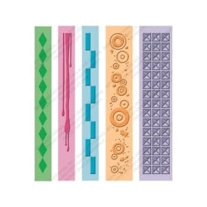 Cuttlebug Pop Culture border embossing Strips