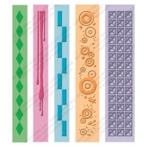 Cuttlebug Pop Culture border embossing Strips