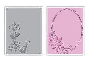 Sizzix Textured Impressions Embossing Folders 2PK - Birds & Wreath Set Sizzix Textured Impressions Embossing Folders 2PK Birds Wreath Set Sizzix Textured Impressions Embossing Folders 2PK - Birds & Wreath Set