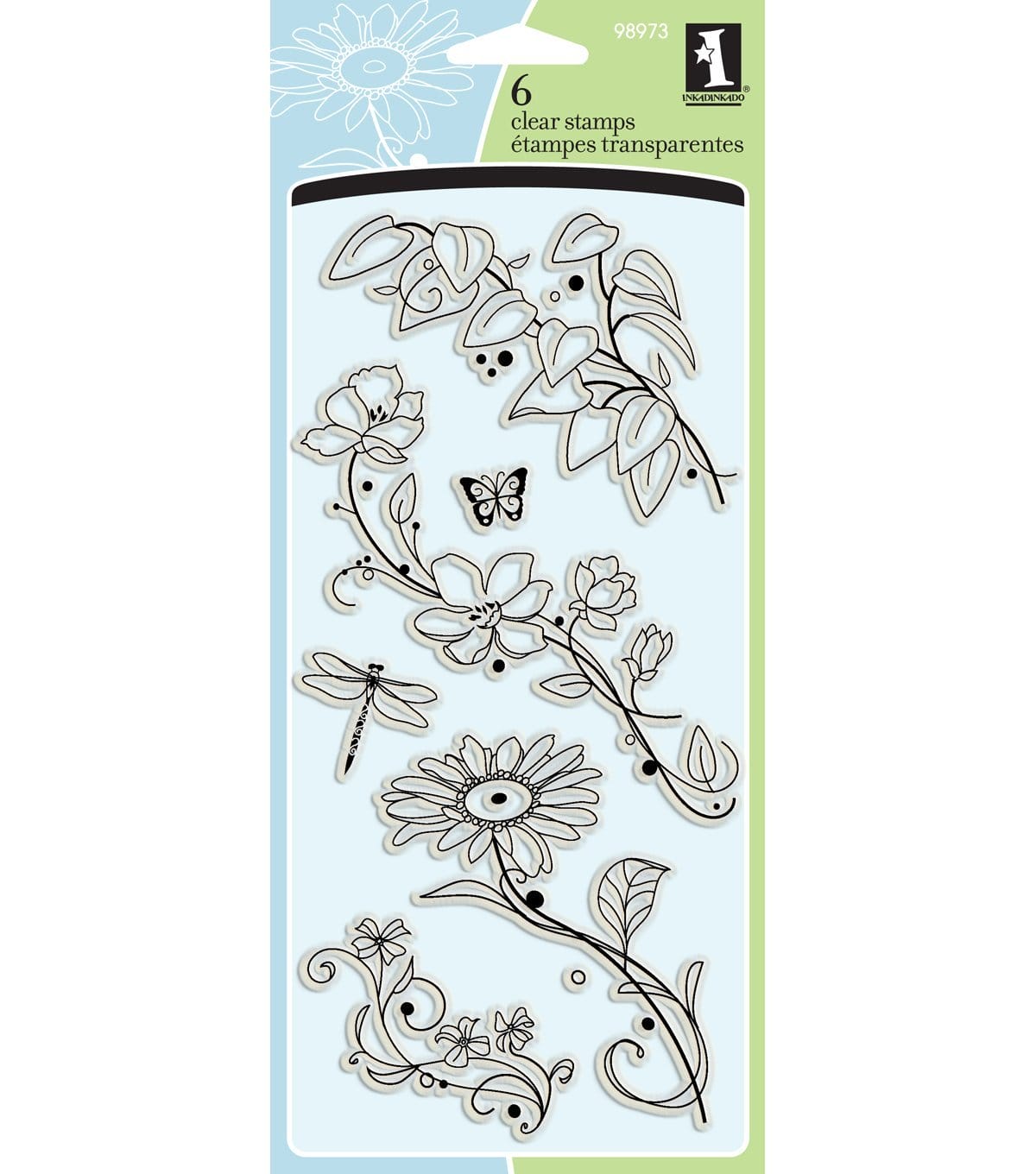 Inkadinkado Beauty Stems Clear Stamp inkadinakdo beauty stems clear stamps Inkadinkado Beauty Stems Clear Stamp