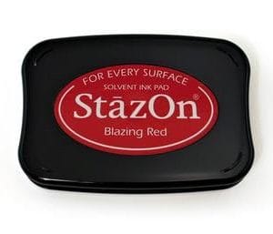 StazOn - Blazing Red Ink Pad