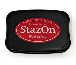StazOn - Blazing Red Ink Pad