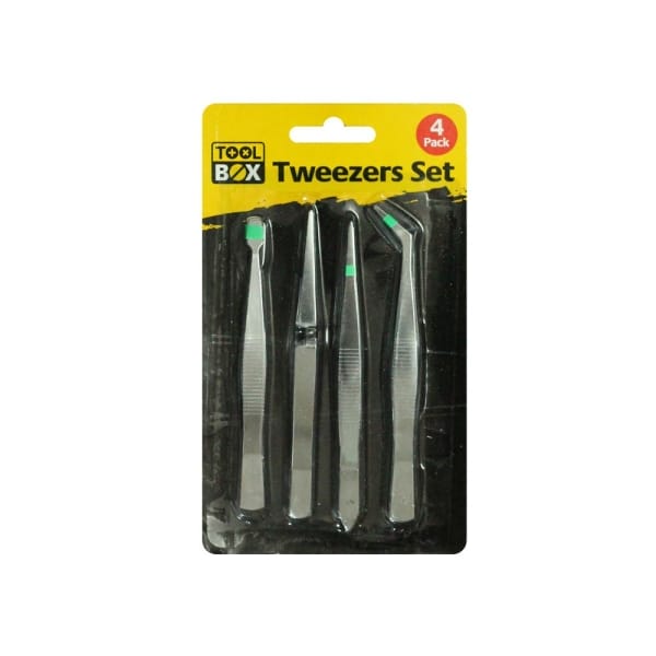 Tool Box Tweezers Set (Set of 4 pcs)
