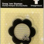 Imaginisce Snag'em Clear Stamps - Flower Frame