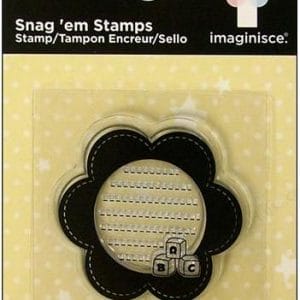Imaginisce Snag'em Clear Stamps - Flower Frame