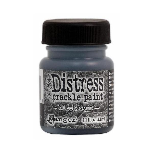 Tim Holtz - Distressed Crackle Paint - Black Soot