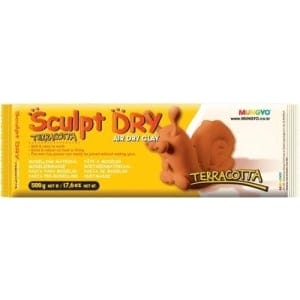 Mungyo Sculpt Dry - Terracotta Air Dry Clay (500gm)