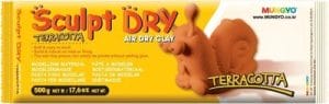 Mungyo Sculpt Dry - Terracotta Air Dry Clay (500gm)
