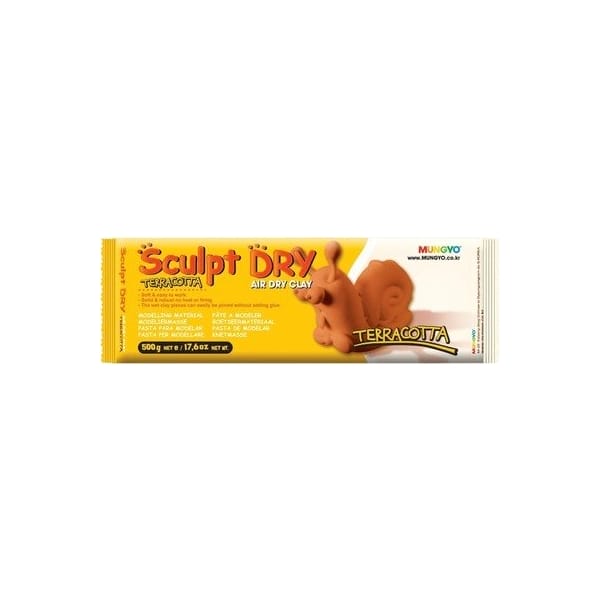 Mungyo Sculpt Dry - Terracotta Air Dry Clay (500gm)