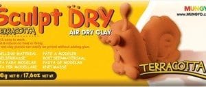 Mungyo Sculpt Dry - Terracotta Air Dry Clay (500gm)