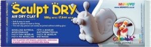 Mungyo Sculpt Dry - White Air Dry Clay (500gm)