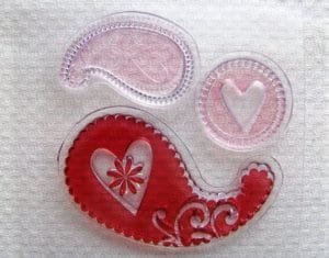 Studio G - Heart Paisley Clear Stamps