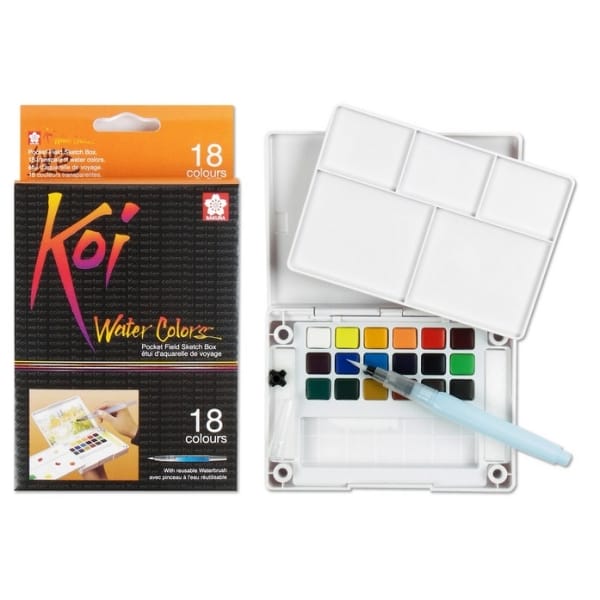 Sakura Koi Pocket Field Sketch Box - 18 Shades