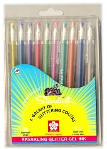 Sakura Gelly Stardust Set of 10 pens