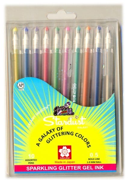 Sakura Gelly Stardust Set of 10 pens