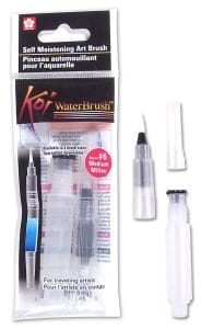Sakura Koi Portable Water Brush (4 ml Barrel) - Medium (Transparent White)