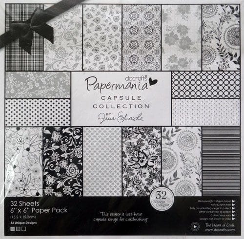 Papermania Capsule Collection 6X6" Paper Pack - Bexley Black papermania capsule 6x6 32sheets Papermania Capsule Collection 6X6" Paper Pack - Bexley Black