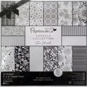 Papermania Capsule Collection 6X6" Paper Pack - Bexley Black