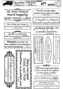 Quotes Rub-ons by 7 Gypsies