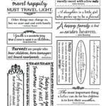 Quotes Rub-ons by 7 Gypsies