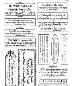 Quotes Rub-ons by 7 Gypsies