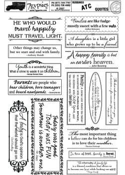 Quotes Rub-ons by 7 Gypsies