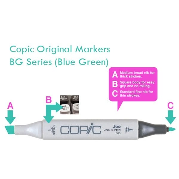 Copic Original Markers - BG Series