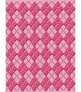 CuttleBug A2 Embossing Folder - Argyle