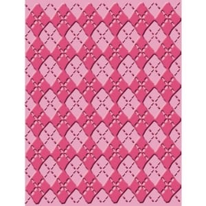 CuttleBug A2 Embossing Folder - Argyle