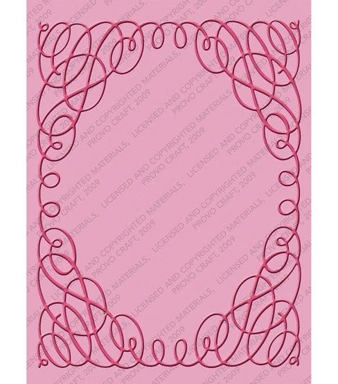 CuttleBug A2 Embossing Folder - Scrollwork