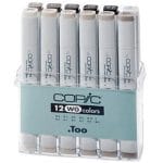 Copic Warm Grey Marker - Set of 12 Markers
