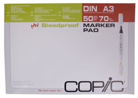 Copic Bleedproof Marker Pads A3 (50 Sheets/Pad) Copic MarkerPad A3 Copic Bleedproof Marker Pads A3 (50 Sheets/Pad)