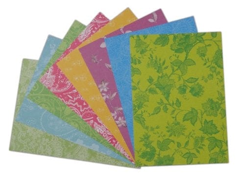 Assorted A5 Paper Pack - Floral Green (Set of 24 sheets)