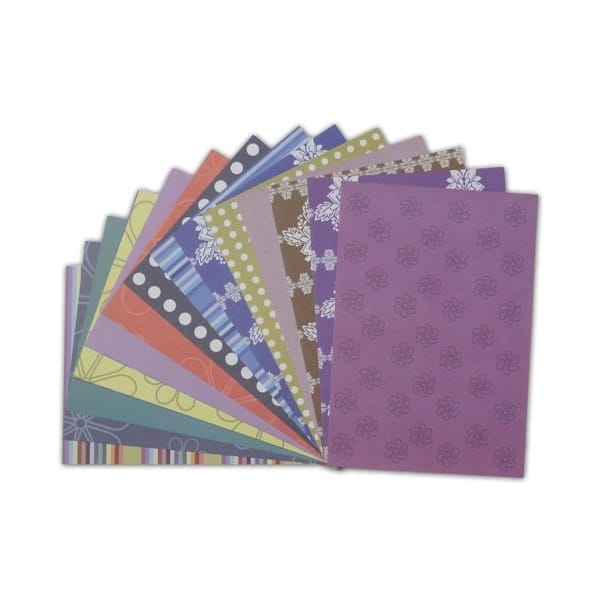 Assorted A5 Paper Pack - Floral Purple (Set of 32 sheets)