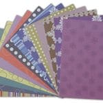 Assorted A5 Paper Pack - Floral Purple (Set of 32 sheets)