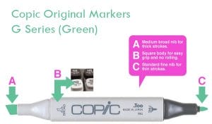 Copic Original Markers - G Series