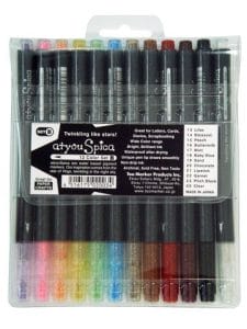 Copic Spica Glitter Pen Set B - Set of 12 Colors